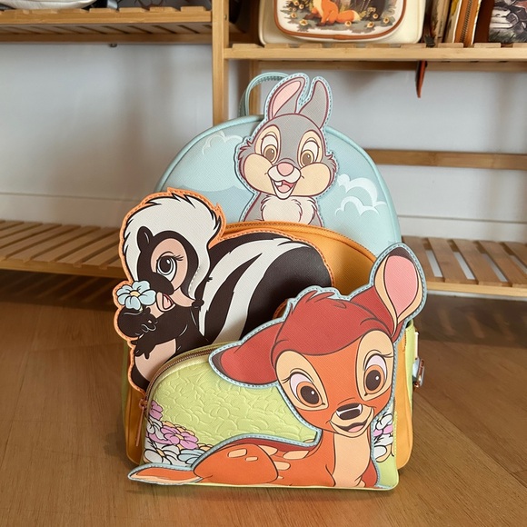 Loungefly Handbags - Loungefly Disney Bambi,Flower & Thumper Backpack NWT